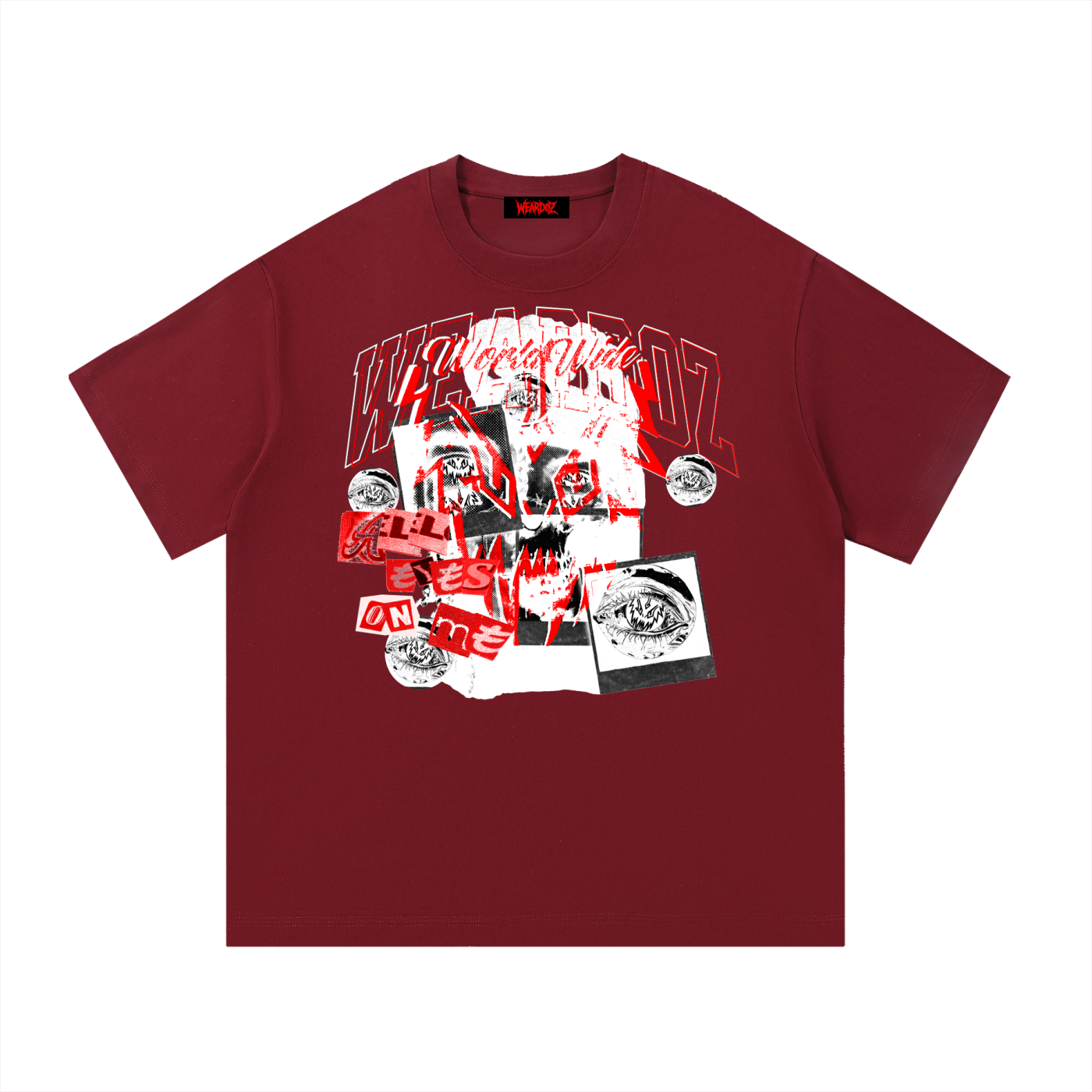 WEARDOZ “ALL EYES ON ME ” Essential Cotton T-Shirt