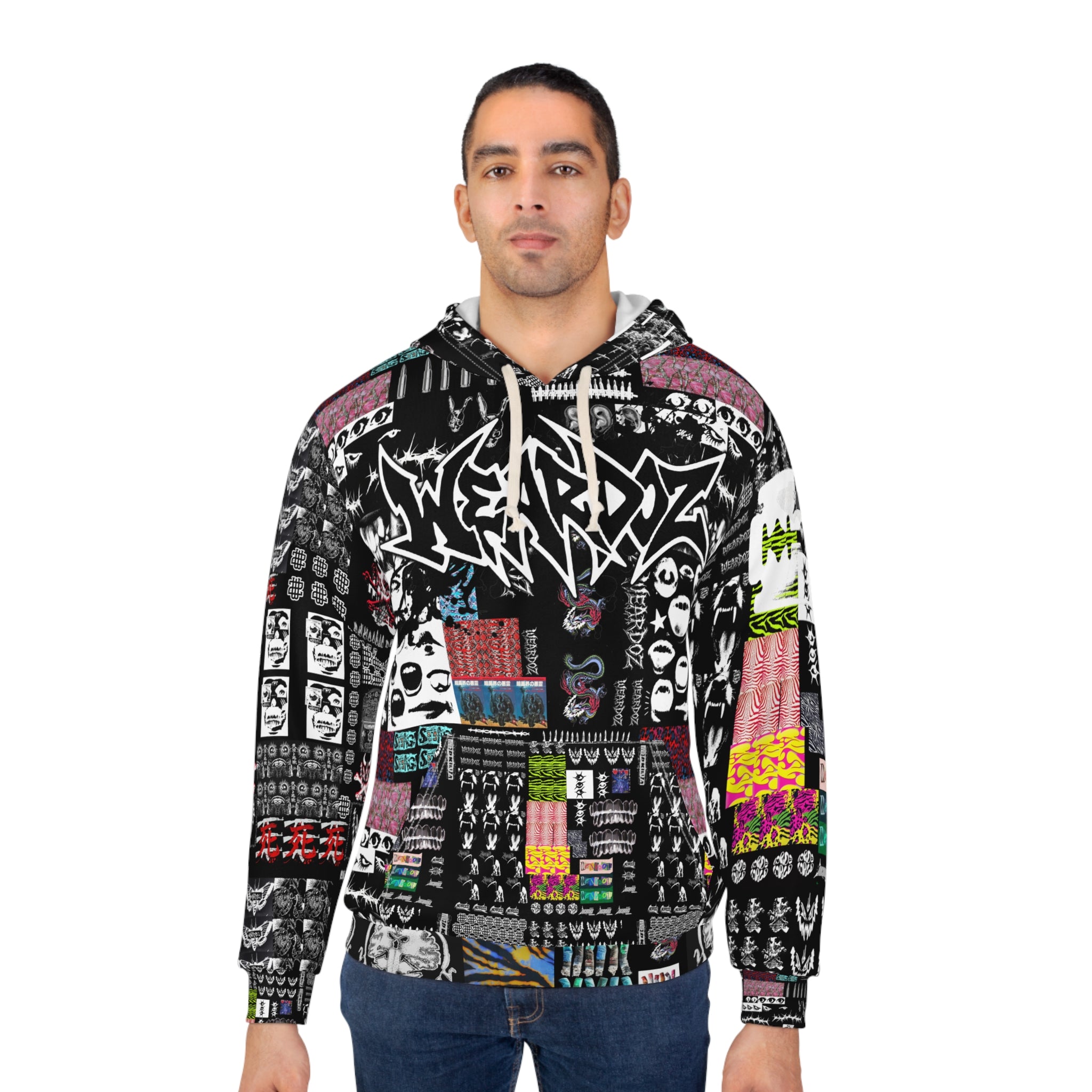 WEARDOZ 27 PATCHWORK PRINT Unisex All Over Hoodie