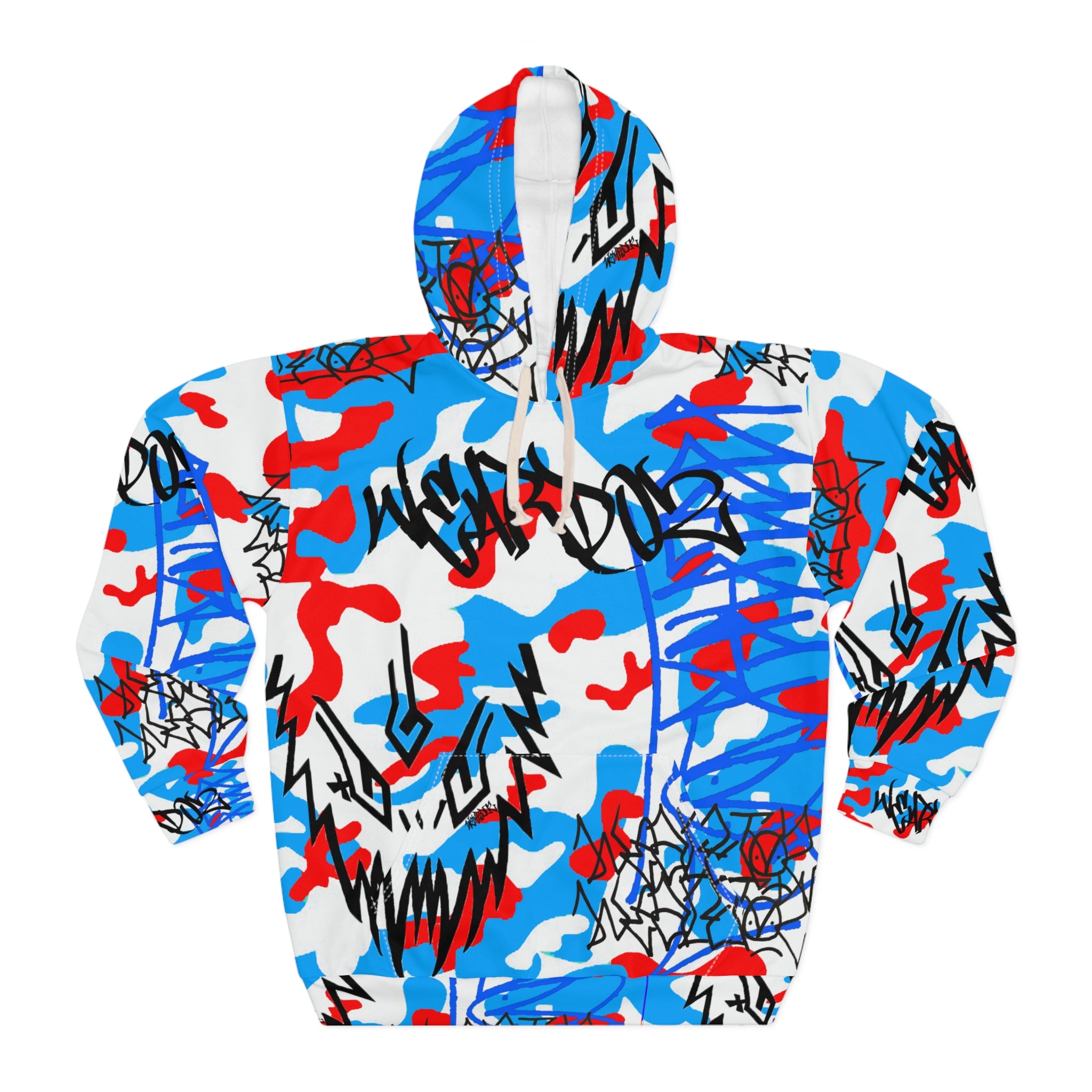 WEARDOZ "Poster Boy" AOP Unisex Pullover Hoodie