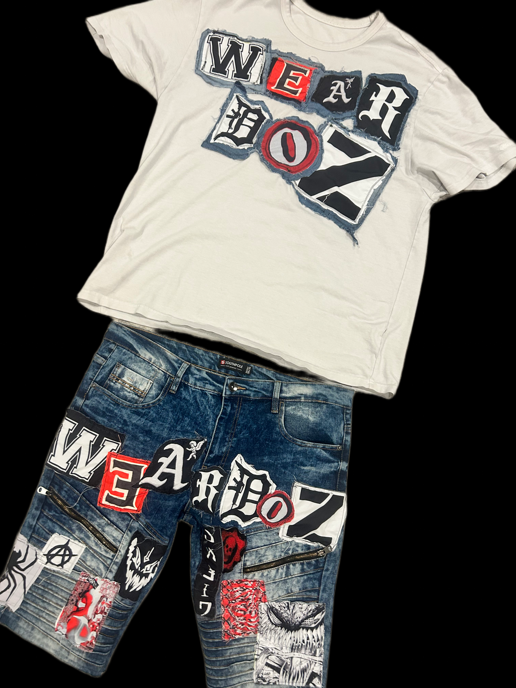 WEARDOZ SUMMER SET 38W SHORTS, Xxl Tee