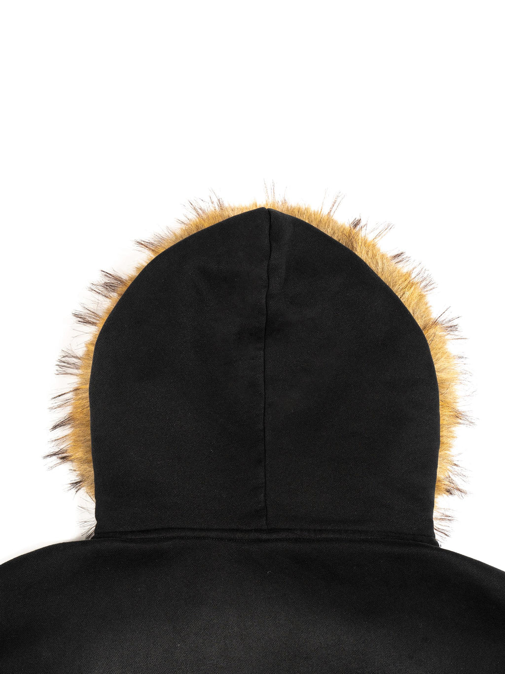 WEARDOZ 2026 Sun Fade Boxy Detachable Fur Hoodie