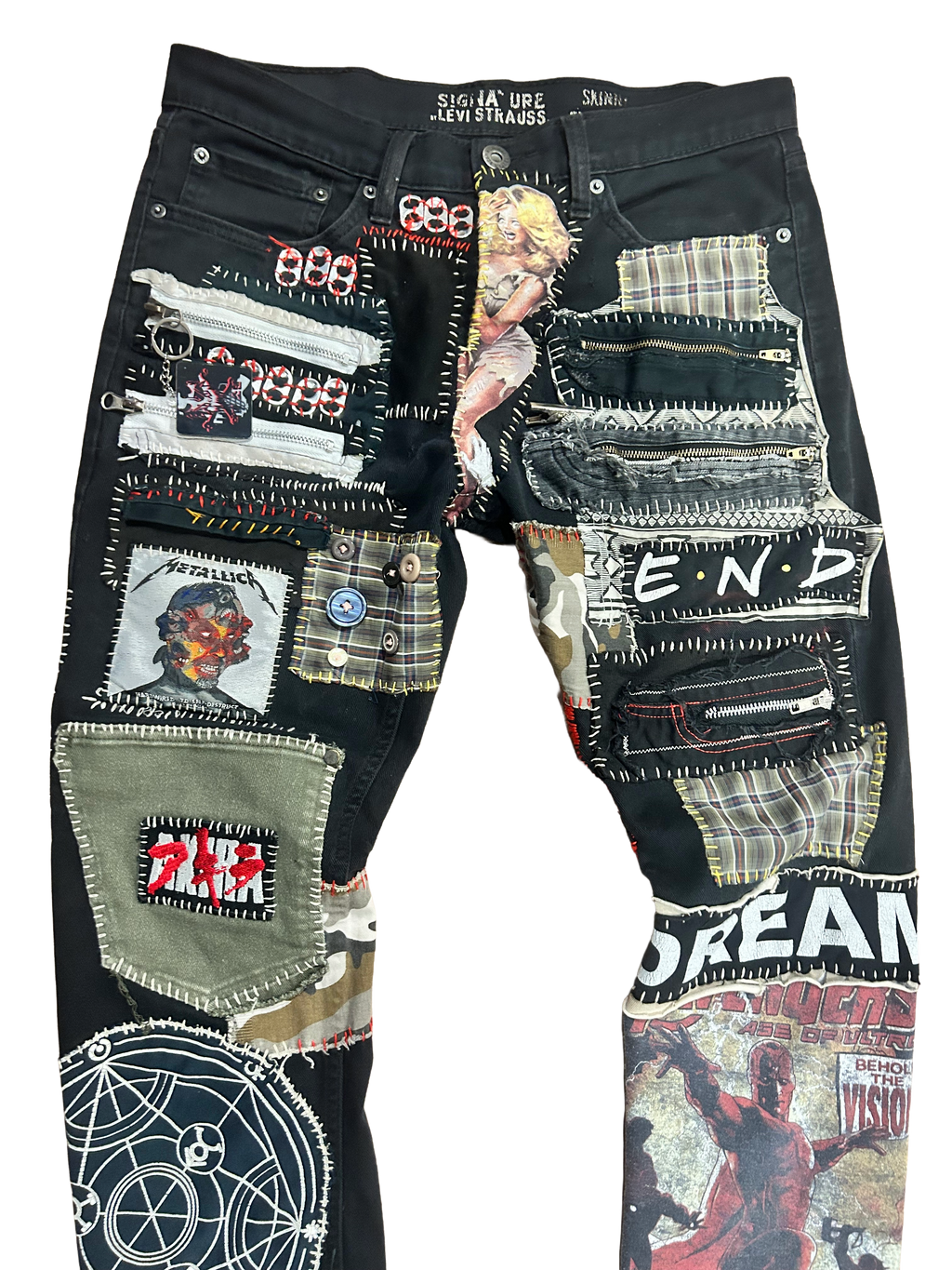 1of1 WEARDOZ 2019 PATCHWORK LEVIS DENIM W32 L30