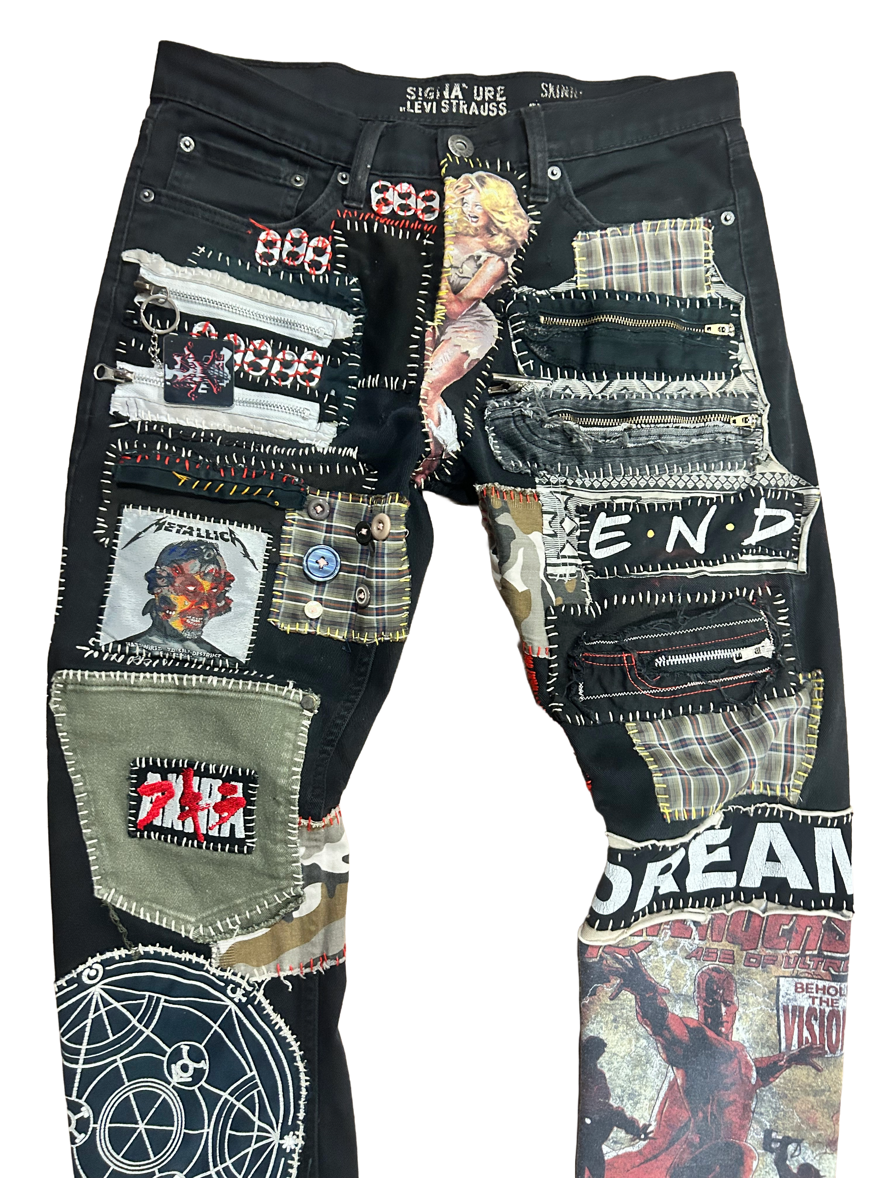 1of1 WEARDOZ 2019 PATCHWORK LEVIS DENIM W32 L30