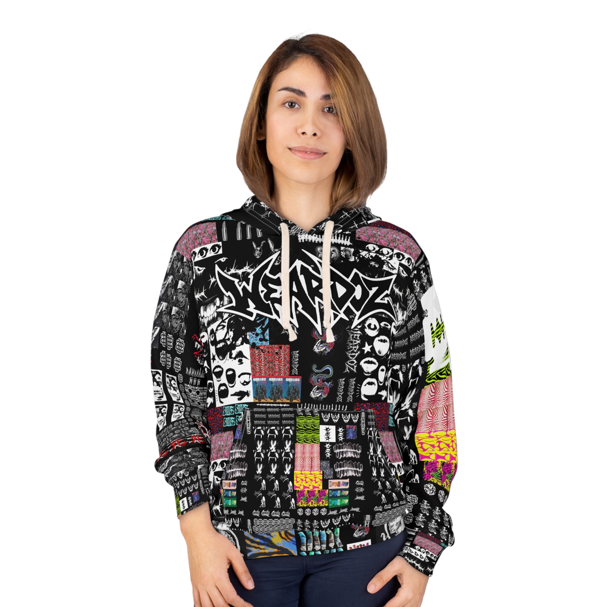 WEARDOZ 27 PATCHWORK PRINT Unisex All Over Hoodie