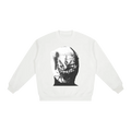 WEARDOZ BANDAGED Oversized Drop Shoulder Crewneck Sweatshirt 100% COTTON