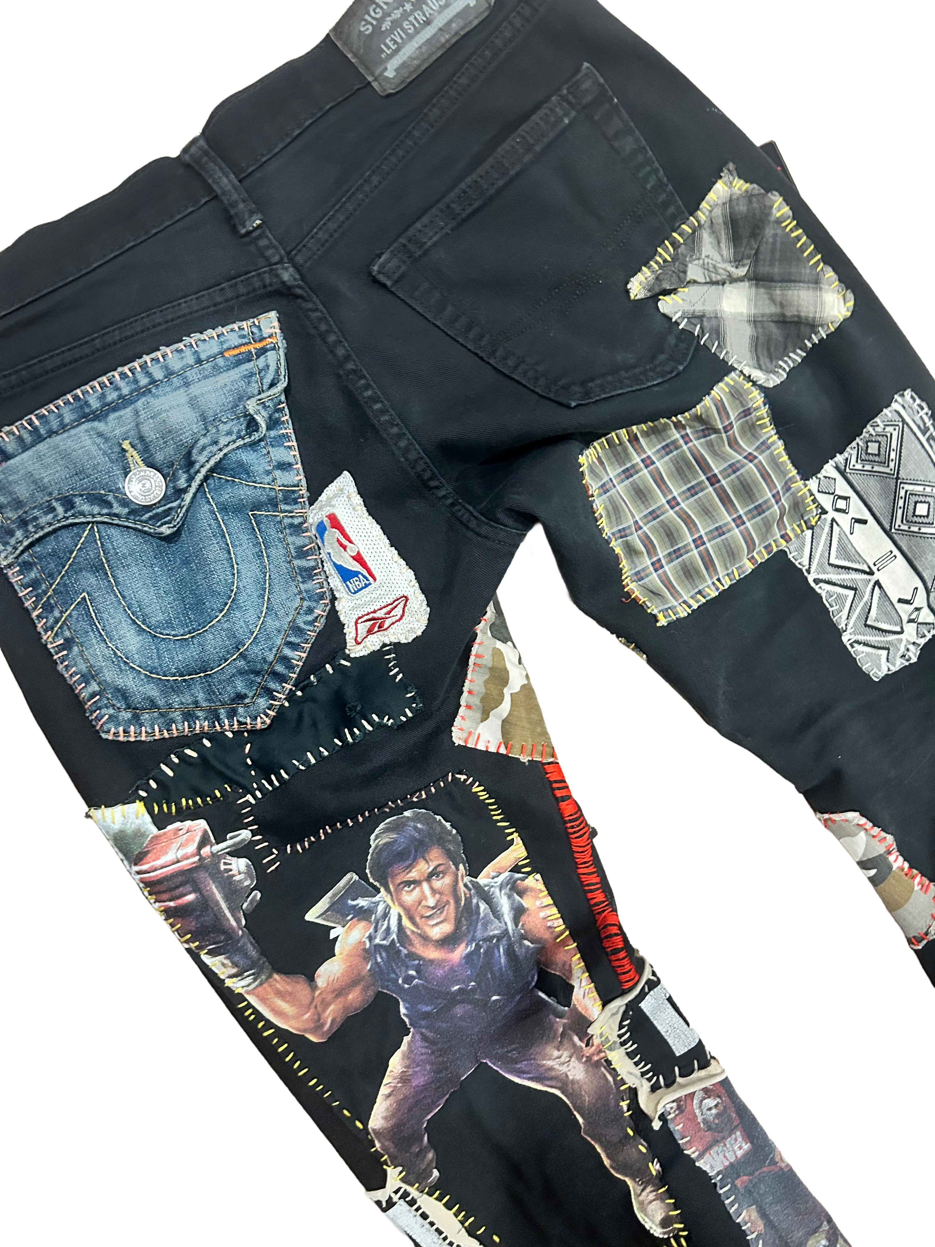 1of1 WEARDOZ 2019 PATCHWORK LEVIS DENIM W32 L30