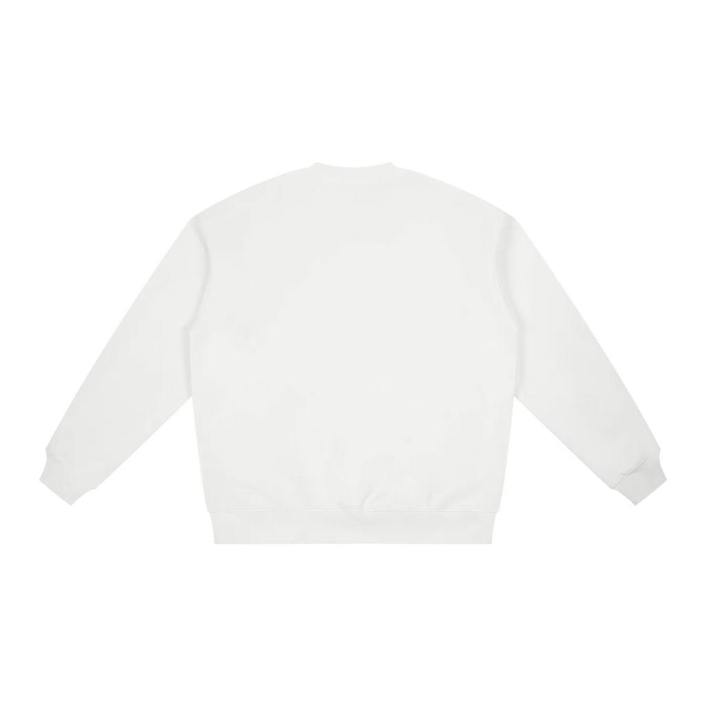 WEARDOZ BANDAGED Oversized Drop Shoulder Crewneck Sweatshirt 100% COTTON
