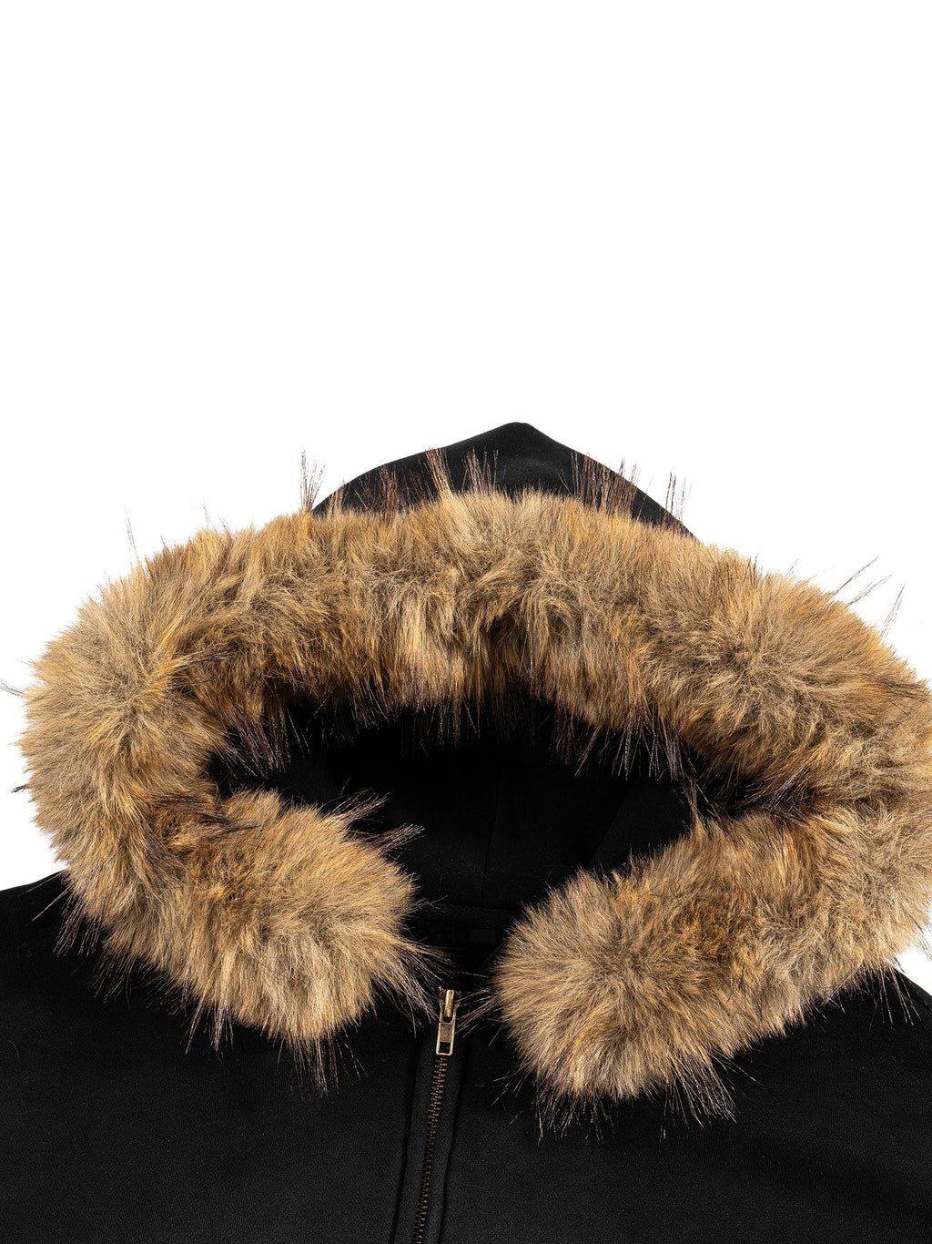 WEARDOZ 2026 Sun Fade Boxy Detachable Fur Hoodie