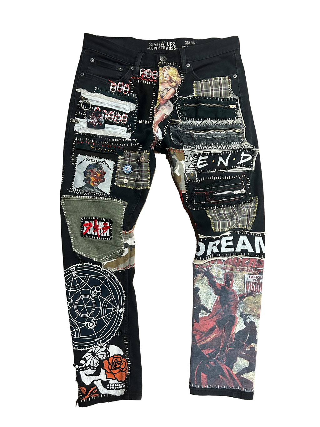 1of1 WEARDOZ 2019 PATCHWORK LEVIS DENIM W32 L30