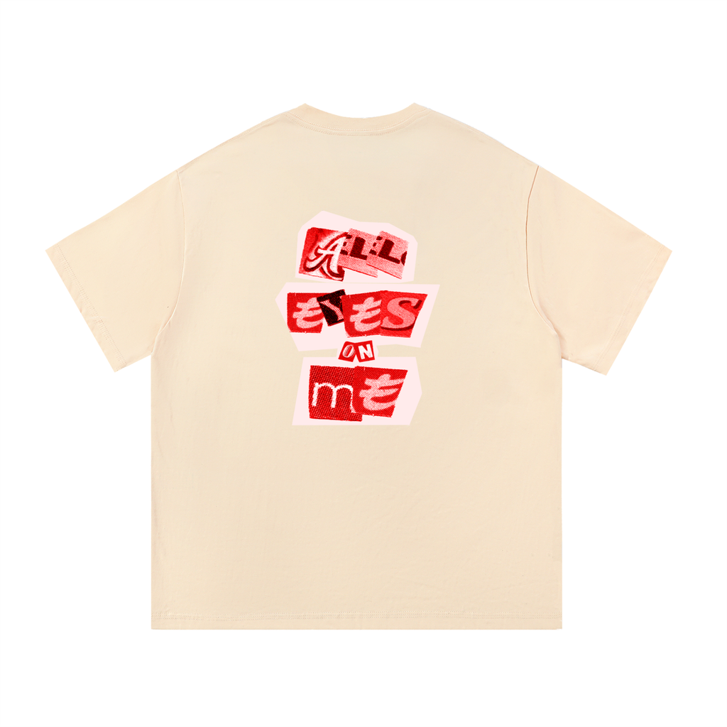 WEARDOZ “ALL EYES ON ME ” Essential Cotton T-Shirt