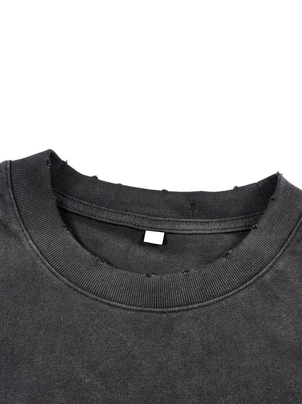 WEARDOZ Sunfade Hand-Frayed Faux Two-Piece T-Shirt